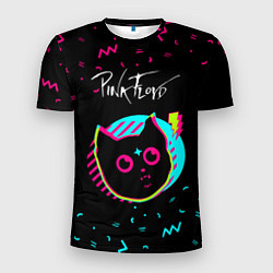Мужская спорт-футболка Pink Floyd - rock star cat