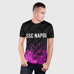 Футболка спортивная мужская Napoli pro football посередине, цвет: 3D-принт — фото 2