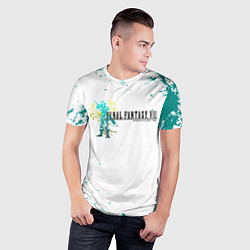 Футболка спортивная мужская Final fantasy неон, цвет: 3D-принт — фото 2