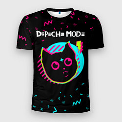 Мужская спорт-футболка Depeche Mode - rock star cat