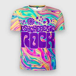 Футболка спортивная мужская Psychedelic rock, цвет: 3D-принт