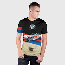 Футболка спортивная мужская Немецкий родстер BMW Z3, цвет: 3D-принт — фото 2