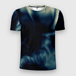 Футболка спортивная мужская Абстрактный тёмно-синий, цвет: 3D-принт