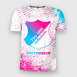 Мужская спорт-футболка Hoffenheim neon gradient style