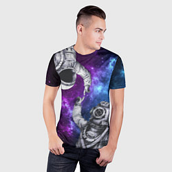 Футболка спортивная мужская Сотворение космонавт и водолаз, цвет: 3D-принт — фото 2