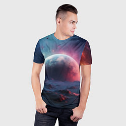 Футболка спортивная мужская Фантастика космос и планета, цвет: 3D-принт — фото 2