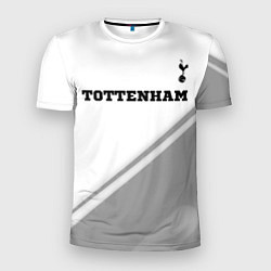 Футболка спортивная мужская Tottenham sport на светлом фоне посередине, цвет: 3D-принт