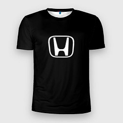Футболка спортивная мужская Honda white logo, цвет: 3D-принт