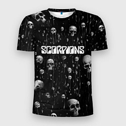 Футболка спортивная мужская Scorpions rock group, цвет: 3D-принт