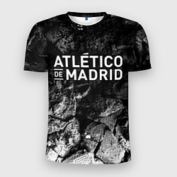 Футболка спортивная мужская Atletico Madrid black graphite, цвет: 3D-принт