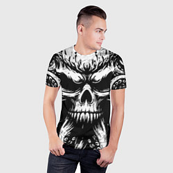Футболка спортивная мужская Монстр осьминог с черепом, цвет: 3D-принт — фото 2