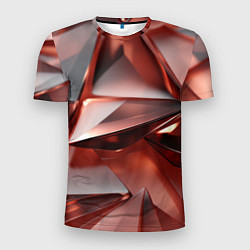 Мужская спорт-футболка Рубиновые пирамидки