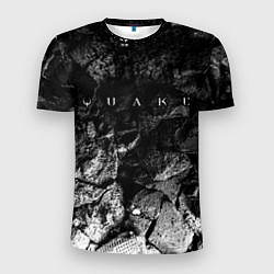 Футболка спортивная мужская Quake black graphite, цвет: 3D-принт
