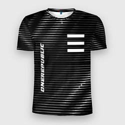 Футболка спортивная мужская OneRepublic metal rock lines, цвет: 3D-принт