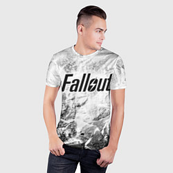 Футболка спортивная мужская Fallout white graphite, цвет: 3D-принт — фото 2
