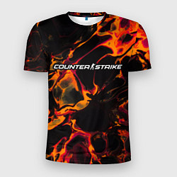 Мужская спорт-футболка Counter Strike 2 red lava