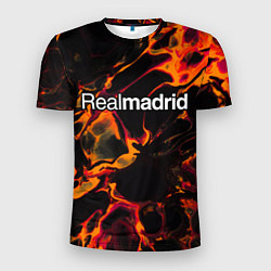 Футболка спортивная мужская Real Madrid red lava, цвет: 3D-принт