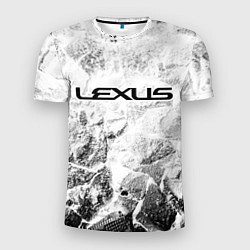 Футболка спортивная мужская Lexus white graphite, цвет: 3D-принт