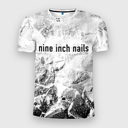 Футболка спортивная мужская Nine Inch Nails white graphite, цвет: 3D-принт