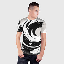 Футболка спортивная мужская Экспрессивная абстракция - нейроарт, цвет: 3D-принт — фото 2