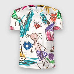 Мужская спорт-футболка Детский принт