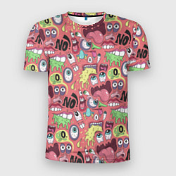 Мужская спорт-футболка Монстры ой ой нет