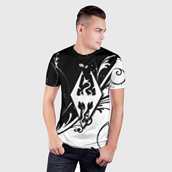 Футболка спортивная мужская The Elder Scrolls узор, цвет: 3D-принт — фото 2
