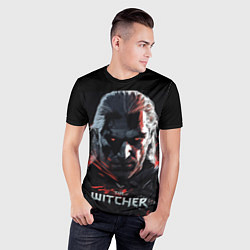 Футболка спортивная мужская The Witcher dark style, цвет: 3D-принт — фото 2