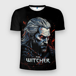 Футболка спортивная мужская The Witcher blood, цвет: 3D-принт