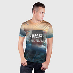 Футболка спортивная мужская Warthunder морская битва, цвет: 3D-принт — фото 2