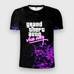 Футболка спортивная мужская Неоновые краски вайссити, цвет: 3D-принт