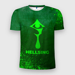 Футболка спортивная мужская Hellsing - green gradient, цвет: 3D-принт