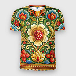 Мужская спорт-футболка Стиль советского ковра узоры и орнамент