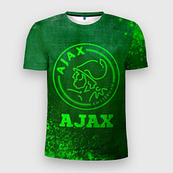 Футболка спортивная мужская Ajax - green gradient, цвет: 3D-принт