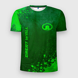 Футболка спортивная мужская Great Wall - green gradient вертикально, цвет: 3D-принт