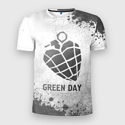 Футболка спортивная мужская Green Day - white gradient, цвет: 3D-принт