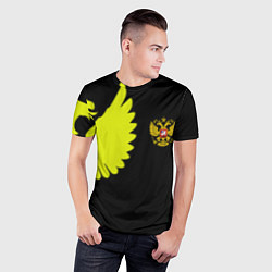 Футболка спортивная мужская Герб РФ орёл, цвет: 3D-принт — фото 2