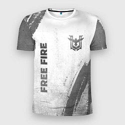 Футболка спортивная мужская Free Fire - white gradient вертикально, цвет: 3D-принт