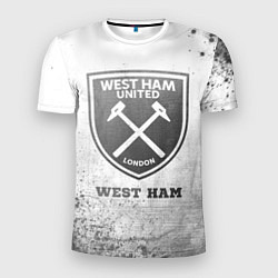 Футболка спортивная мужская West Ham - white gradient, цвет: 3D-принт