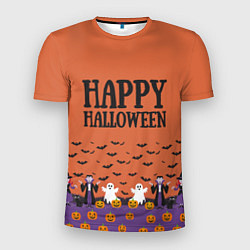 Футболка спортивная мужская Happy Halloween pattern, цвет: 3D-принт