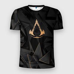 Футболка спортивная мужская Assassins Creed golden poly, цвет: 3D-принт