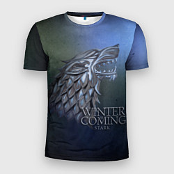 Футболка спортивная мужская Игра престолов зима близко, цвет: 3D-принт