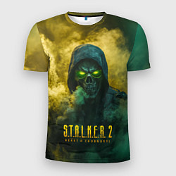 Футболка спортивная мужская Stalker 2 череп, цвет: 3D-принт