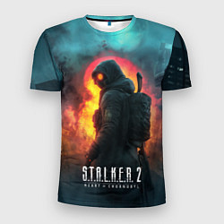 Мужская спорт-футболка Stalker 2 радиоактивный дым