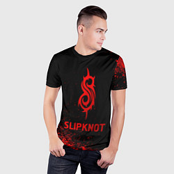 Футболка спортивная мужская Slipknot - red gradient, цвет: 3D-принт — фото 2