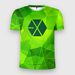 Футболка спортивная мужская Exo green poly, цвет: 3D-принт