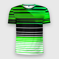 Мужская спорт-футболка Разноцветные вертикальные линии
