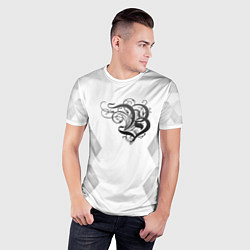 Футболка спортивная мужская Burzum white poly, цвет: 3D-принт — фото 2