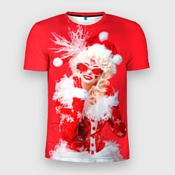 Футболка спортивная мужская Креативная снегурочки - высокая мода, цвет: 3D-принт