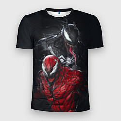 Футболка спортивная мужская Venom and Carnage, цвет: 3D-принт